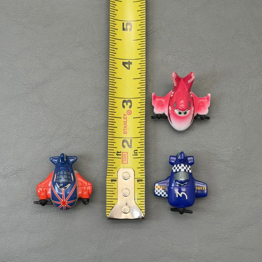 Disney Planes Micro Drifters Lot of 3 Mini Figures Rochelle Bulldog